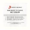 New Music To Radio: WC 9/03/09