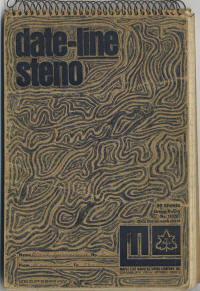 Bruce Springsteen 1968 lyrics notebook (front cover)