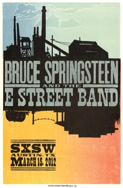 Promotional poster for the 15 Mar 2012 SXSW event in Austin, TX