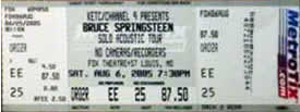 Ticket stub for the 06 Aug 2005 show at Fox Theatre, St. Louis, MO