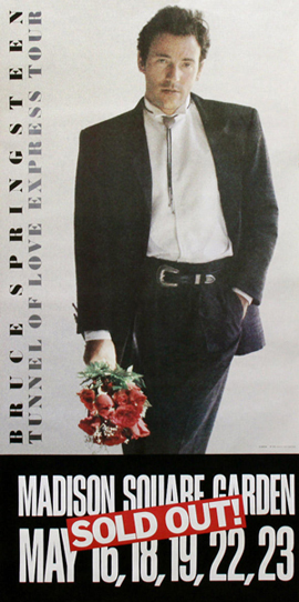 Promotional poster for the 23 May 1988 five-night residency at Madison Square Garden, New York City, NY